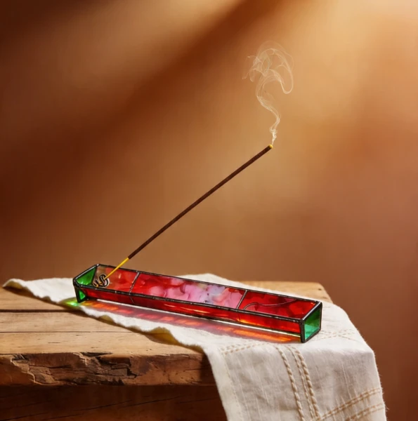 Stained Glass Incense Burner